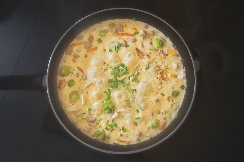 Sliced,Chicken,With,Turmeric,,Ginger,,Leek,And,Fresh,Vegetables