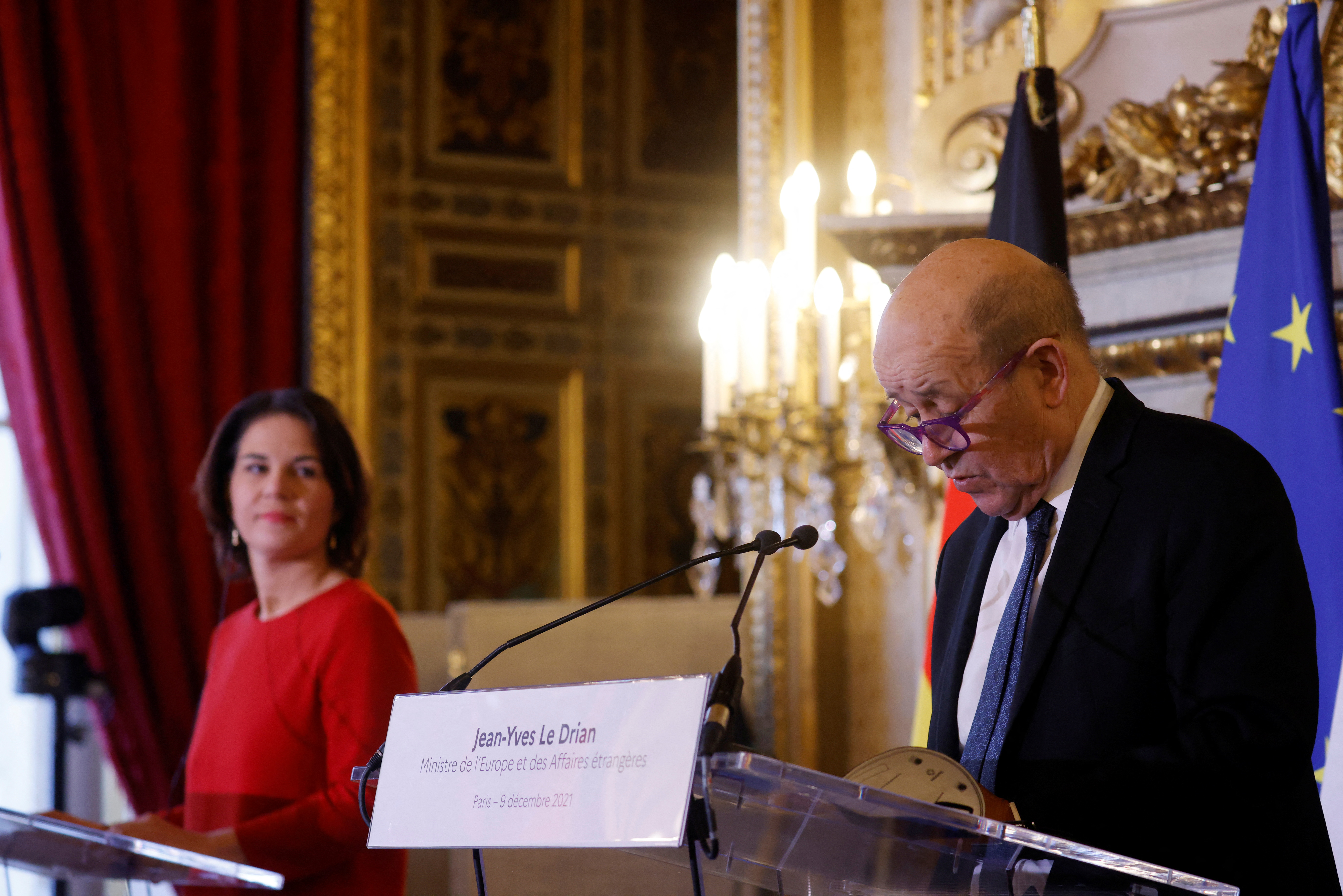 Annalena Baerbock, Jean-Yves Le Drian