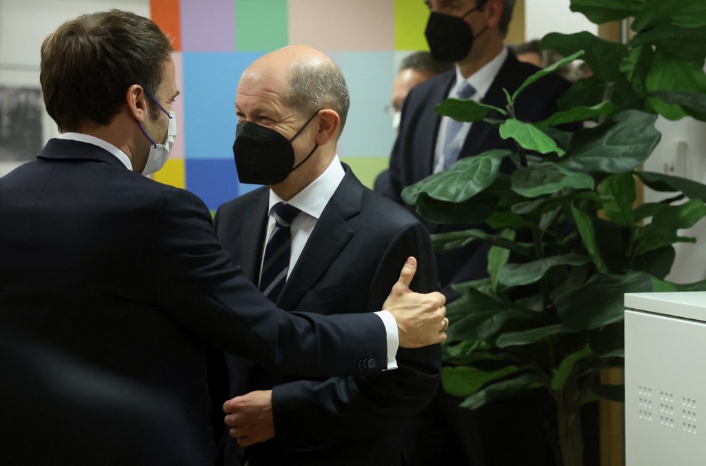 Emmanuel Macron, Olaf Scholz