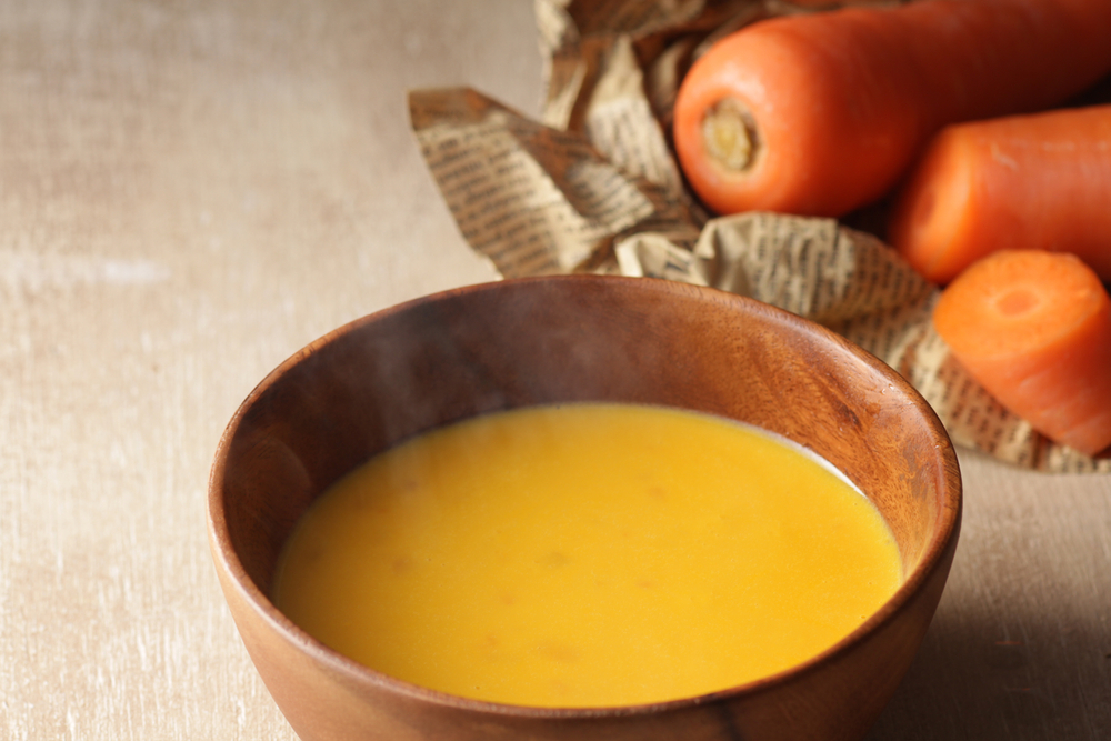 Warm,Carrot,Potage,With,Steam
