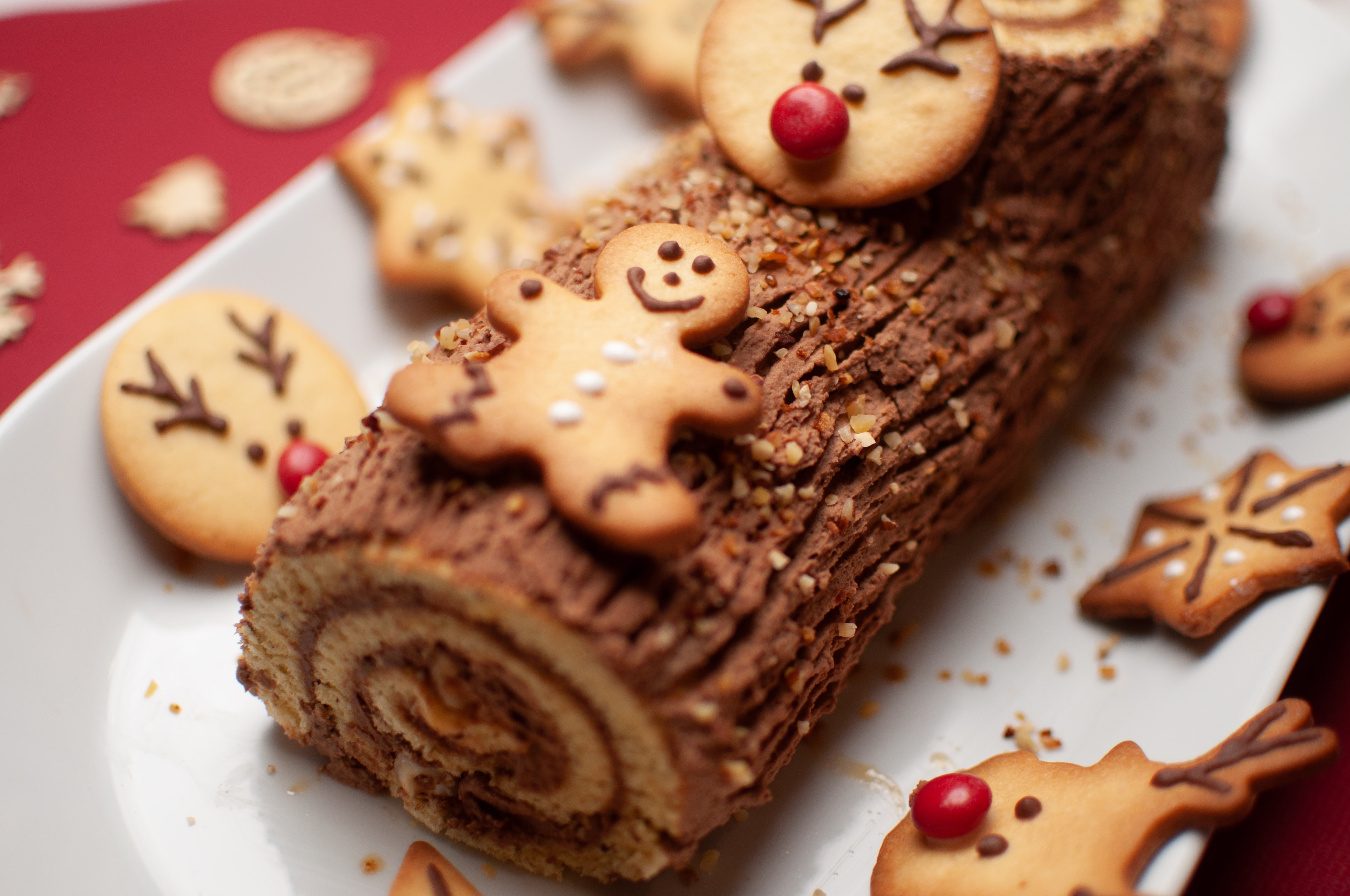 yule log, božićni panj, panj, kolač za božić