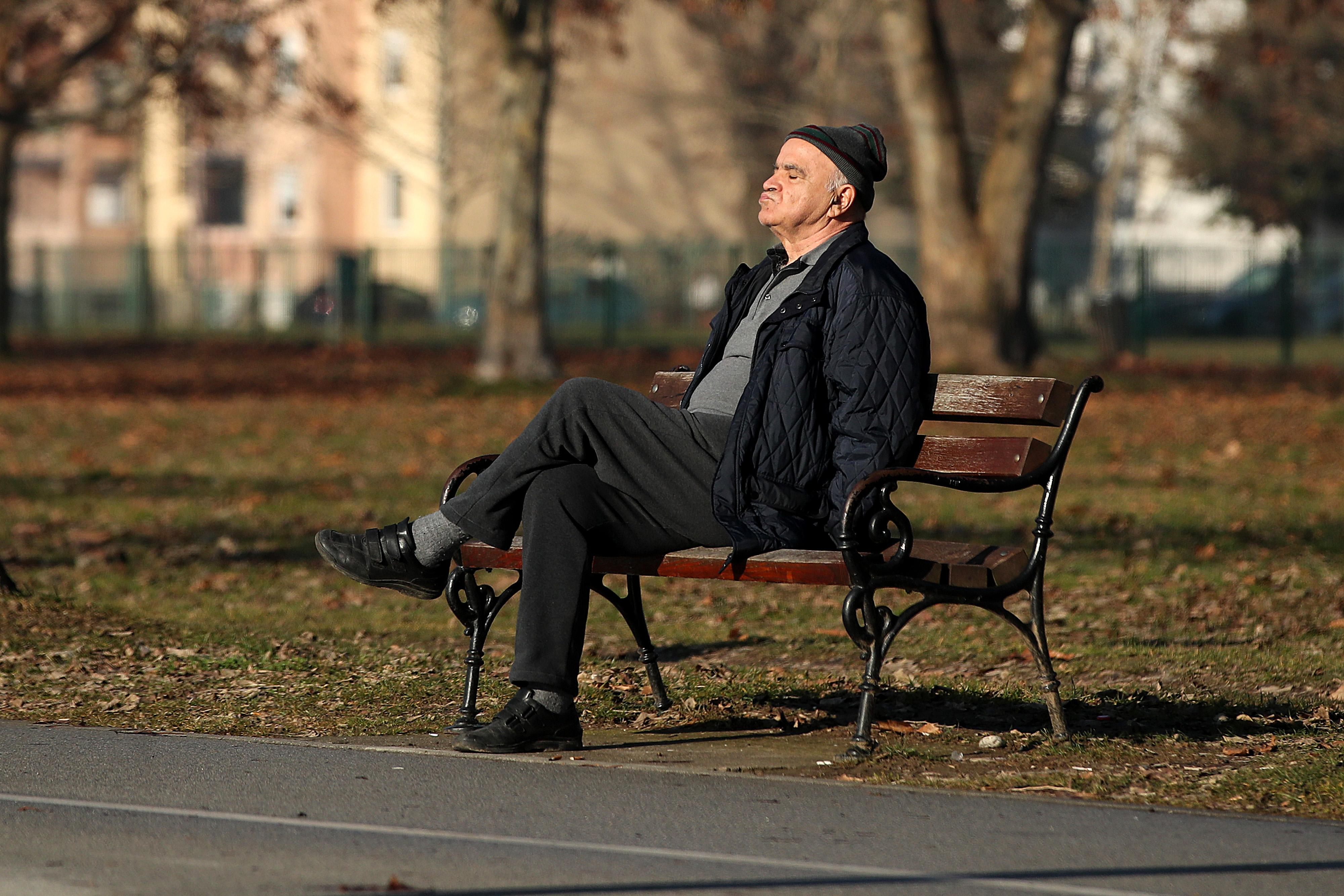 umirovljenik, penzioner, sunce, sunčano