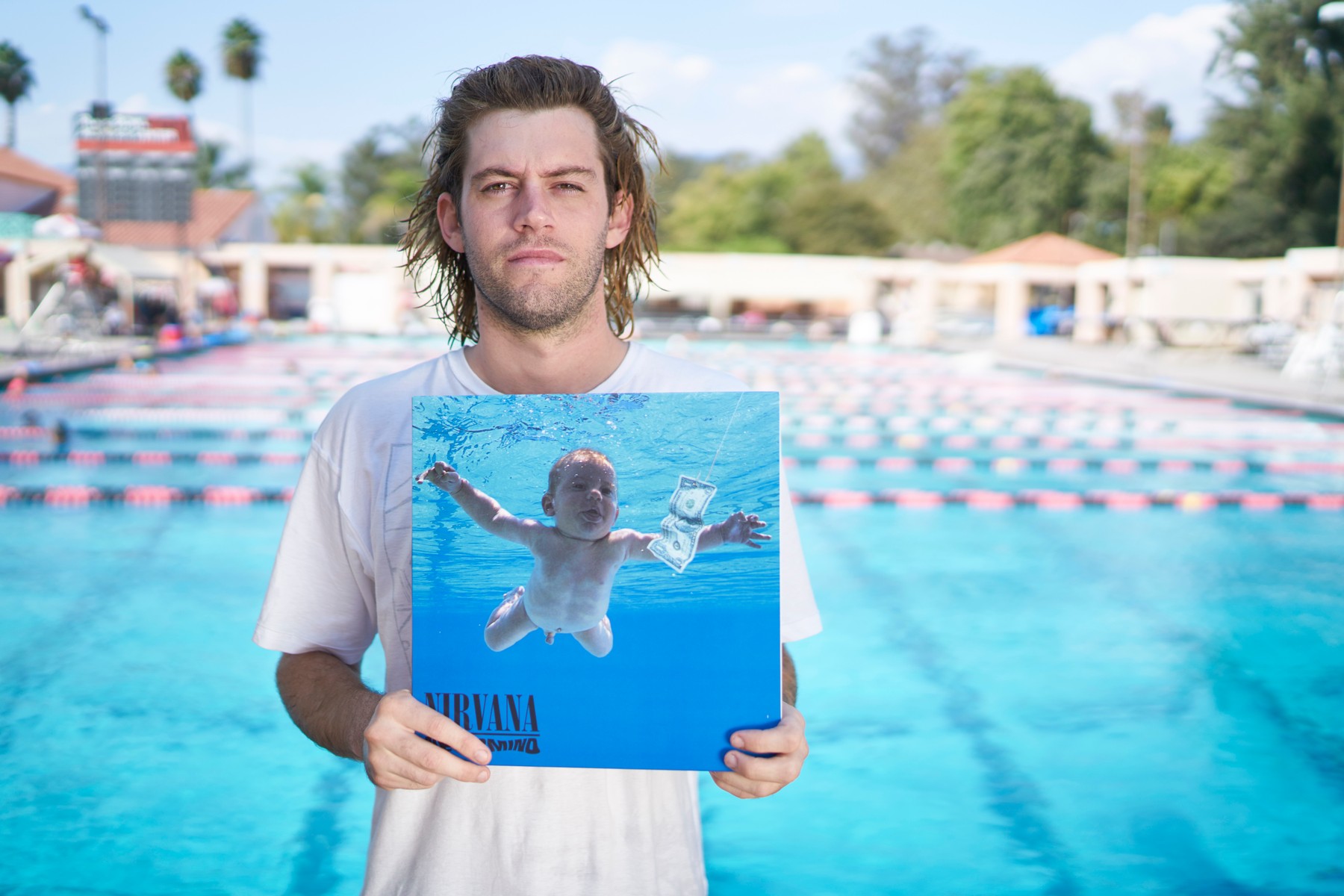 EXCLUSIVE: September 23, 2016. Pasadena, California. 25-year-old Spencer Elden, who was pictured as a baby on Nirvana's iconic album cover, Nevermind.  The album was released 25 years ago on September 24th 1991.