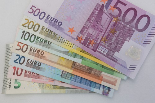 EUR money, banknotes