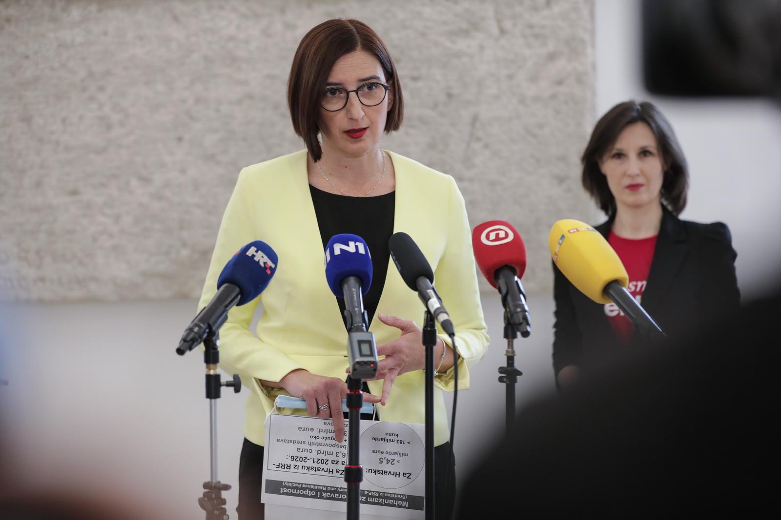 Dalija Orešković, Marijana Puljak dale izjavu medijima