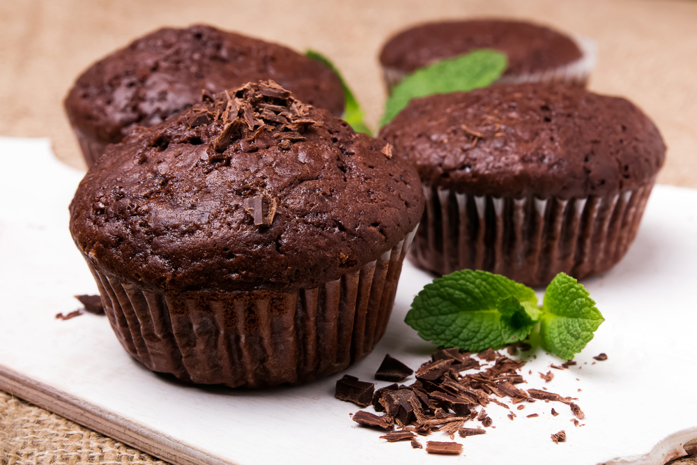 Homemade,Delicious,Chocolate,Muffins,Close-up
