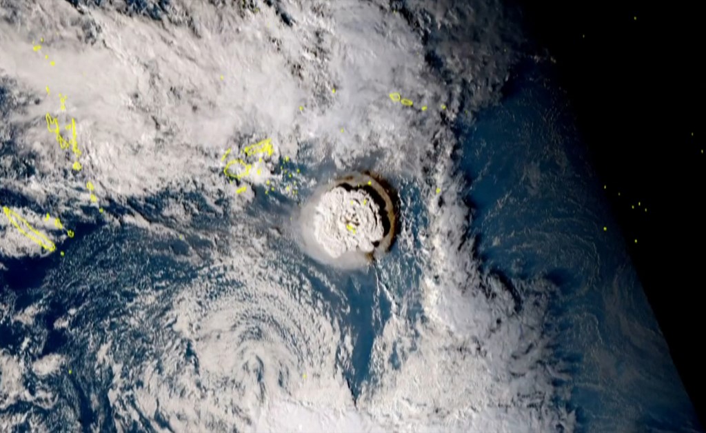 Vulkan, tonga, cunami, tsunami