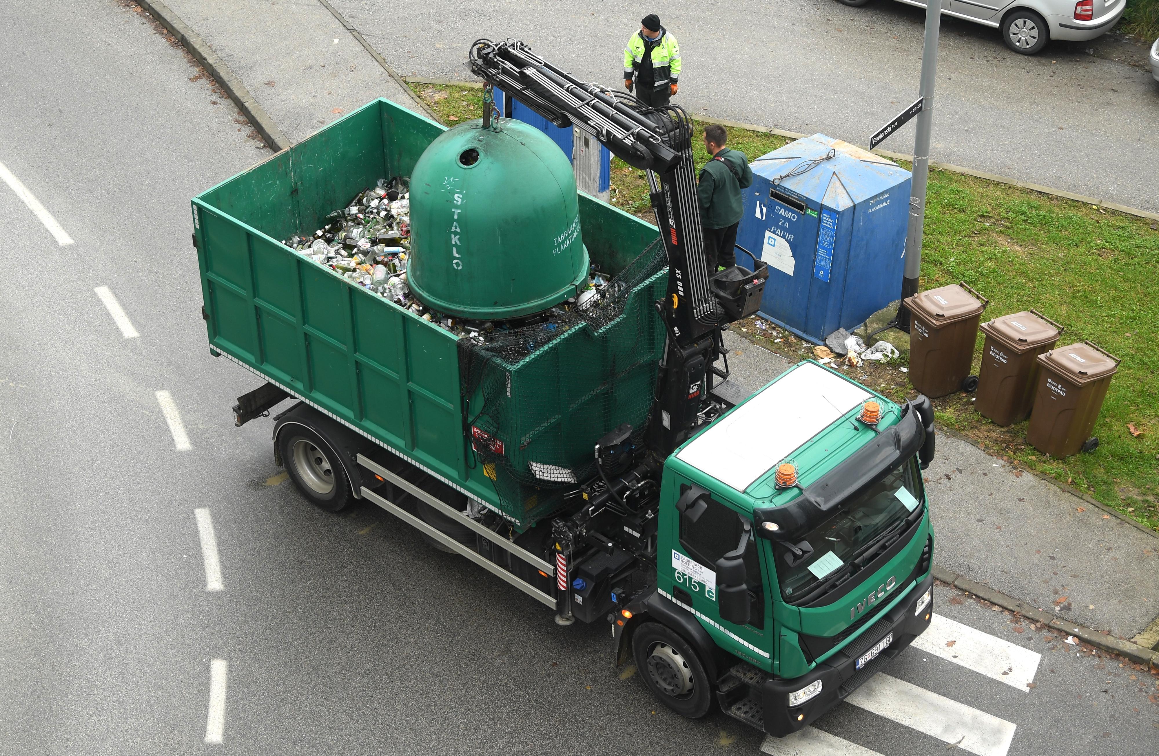 gospodarenje otpadom, kamion čistoće, otpad, smeće, kontejner, kanta za smeće, razdvajanje otpada