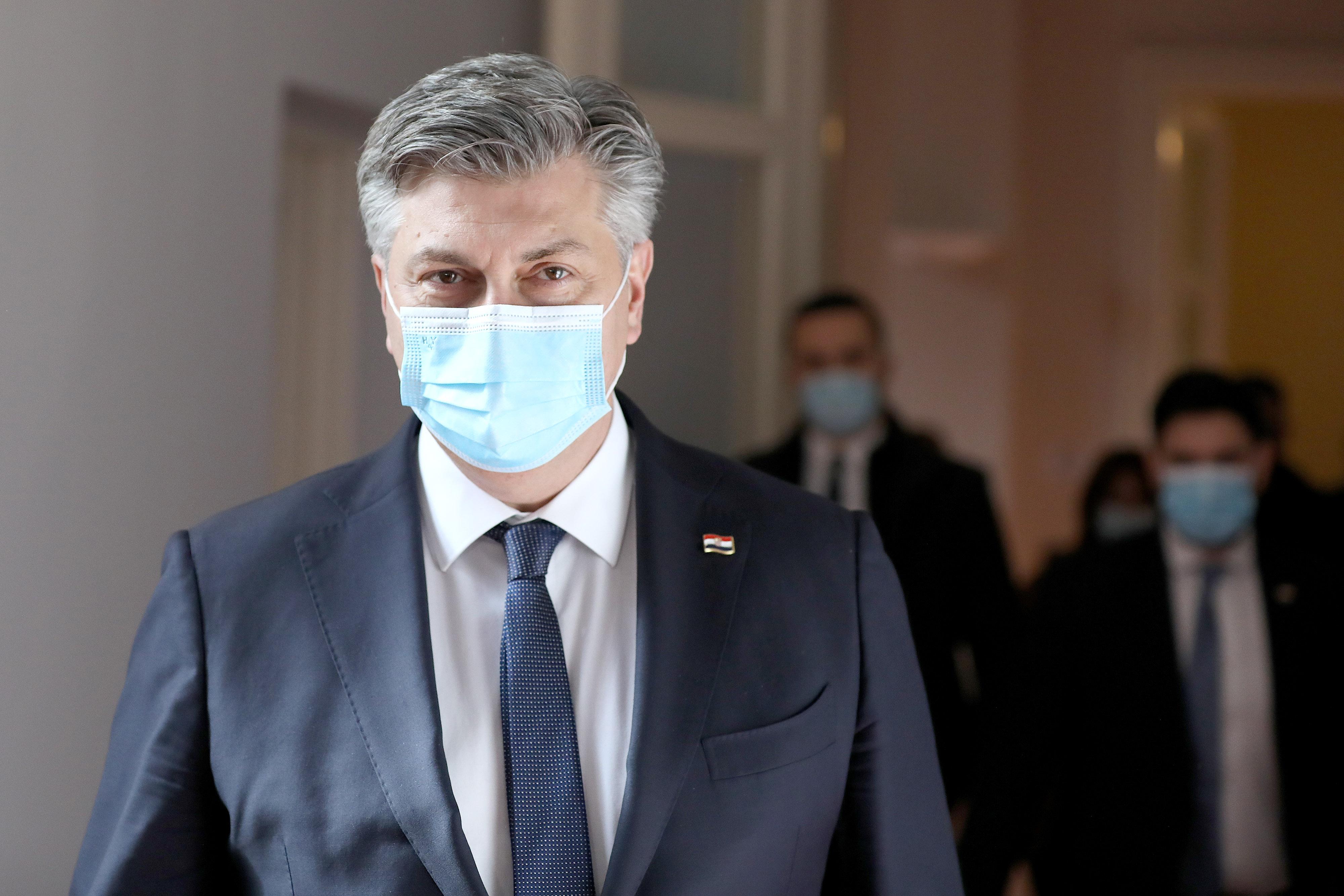 Andrej Plenković dolazi na sjednicu Odbora za unutarnju politiku i nacionalnu sigurnost