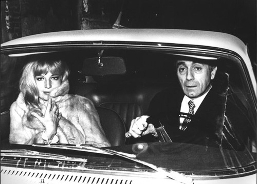 Monica Vitti with Michelangelo Antonioni, Rome, Italy