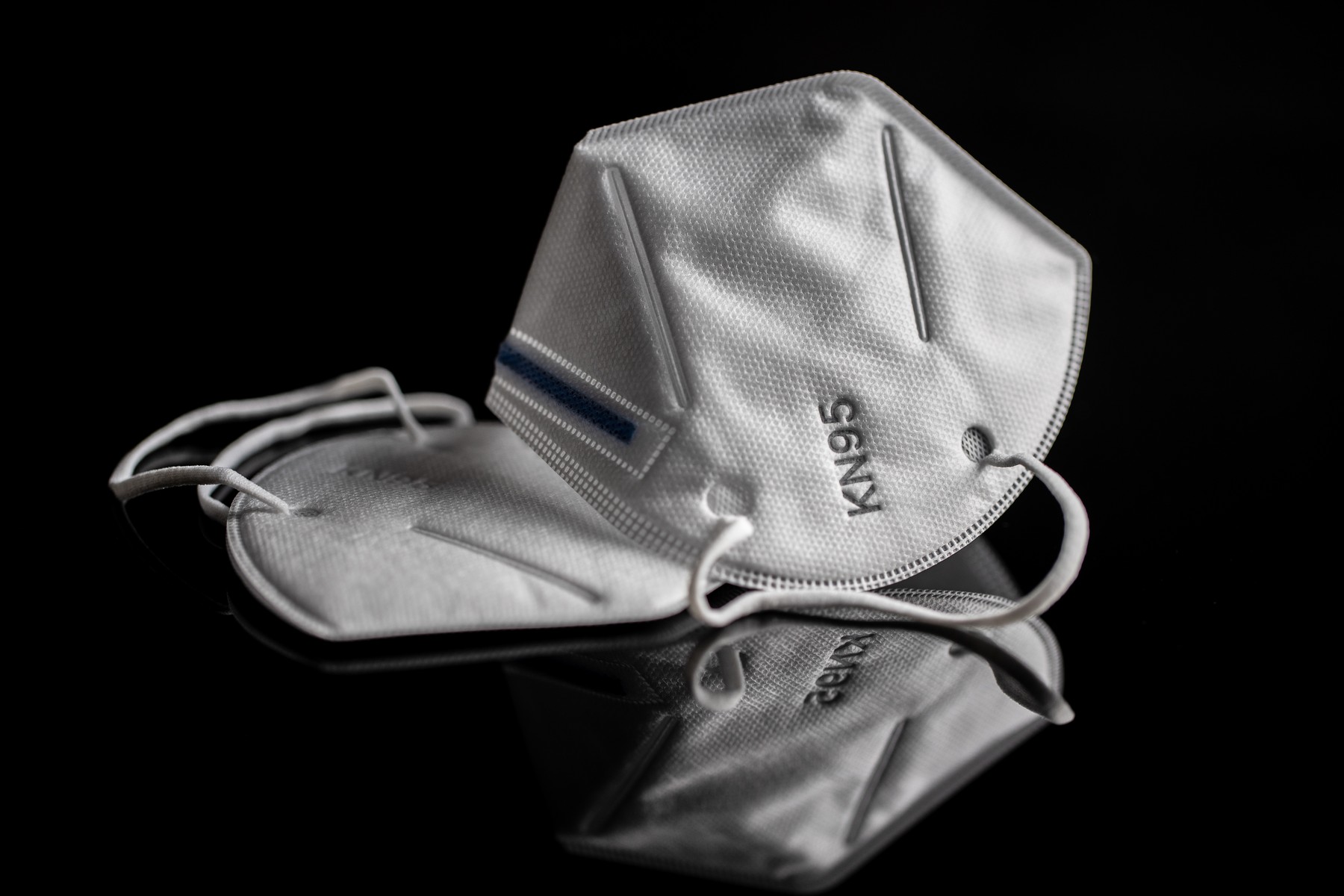 KN95 face mask. FFP2 mask as covid-19 protection. Coronavirus mask.