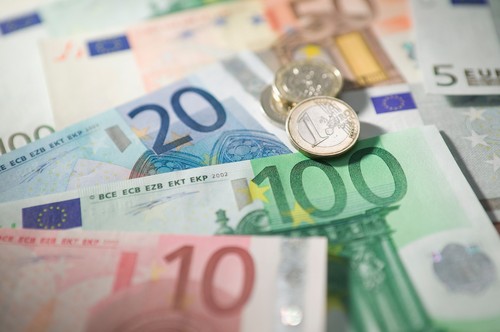 Euro currency and coins