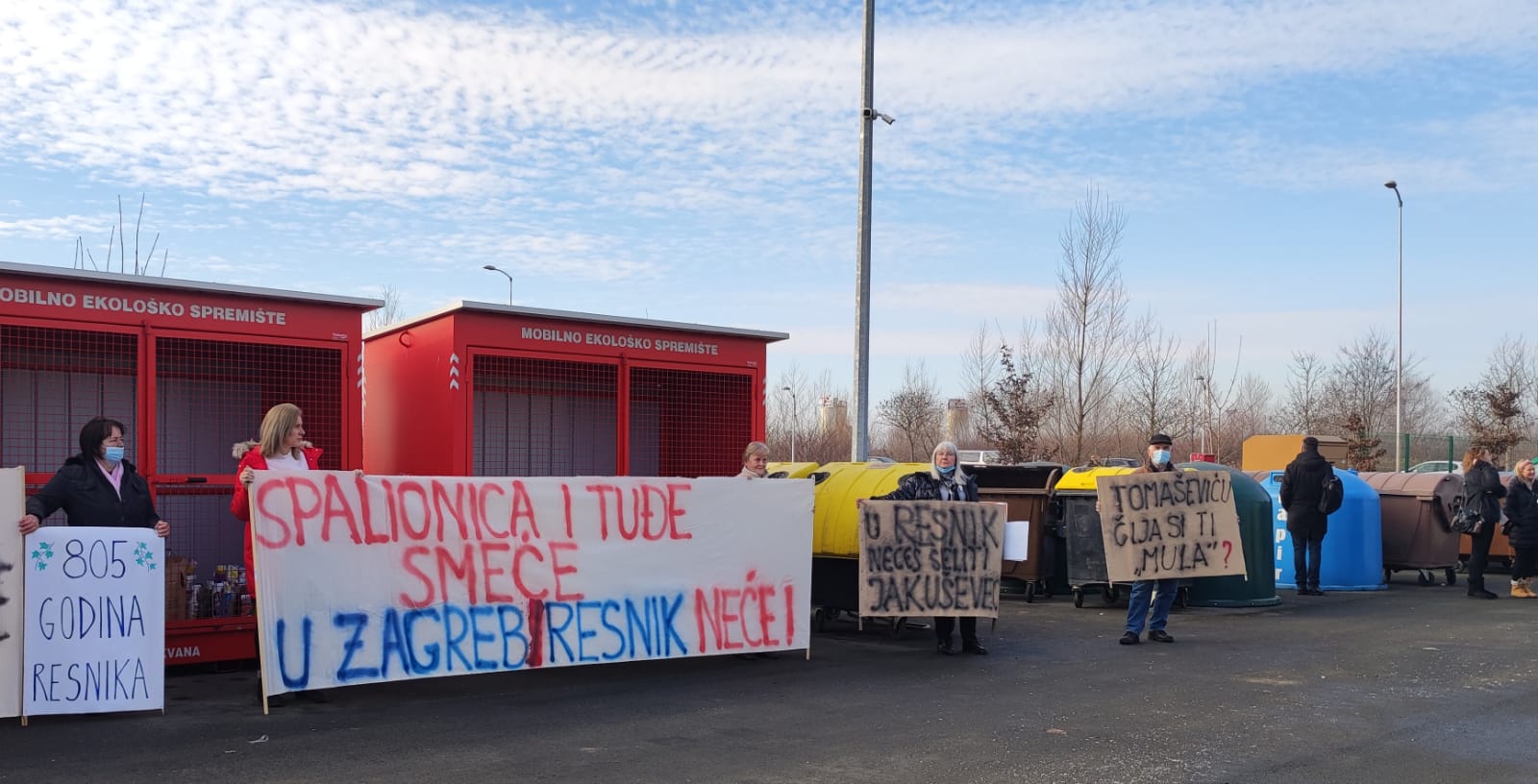 resnik, prosvjed, spalionica