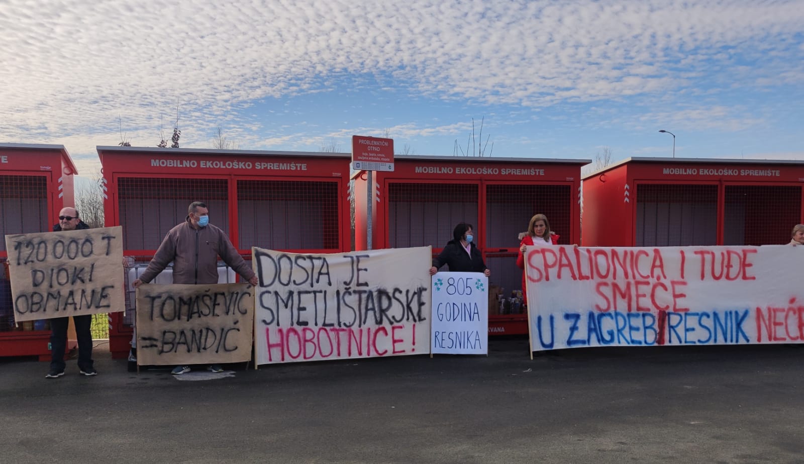 resnik, prosvjed, spalionica