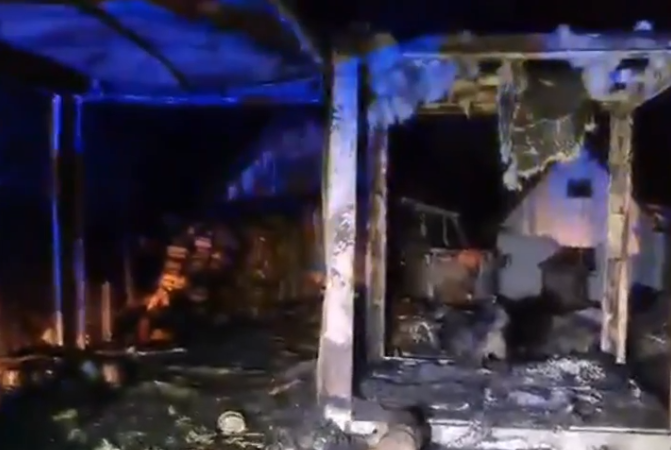 požar kontejnera Banija