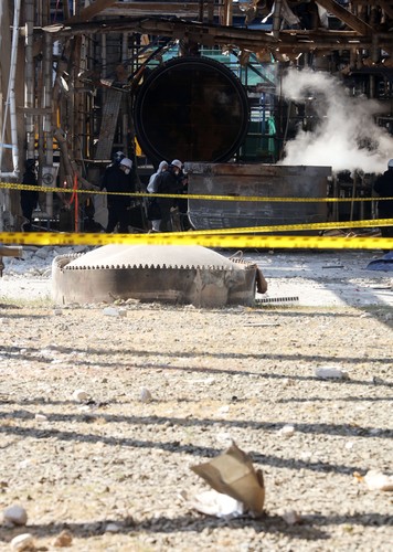 Explosion at petrochemical factory