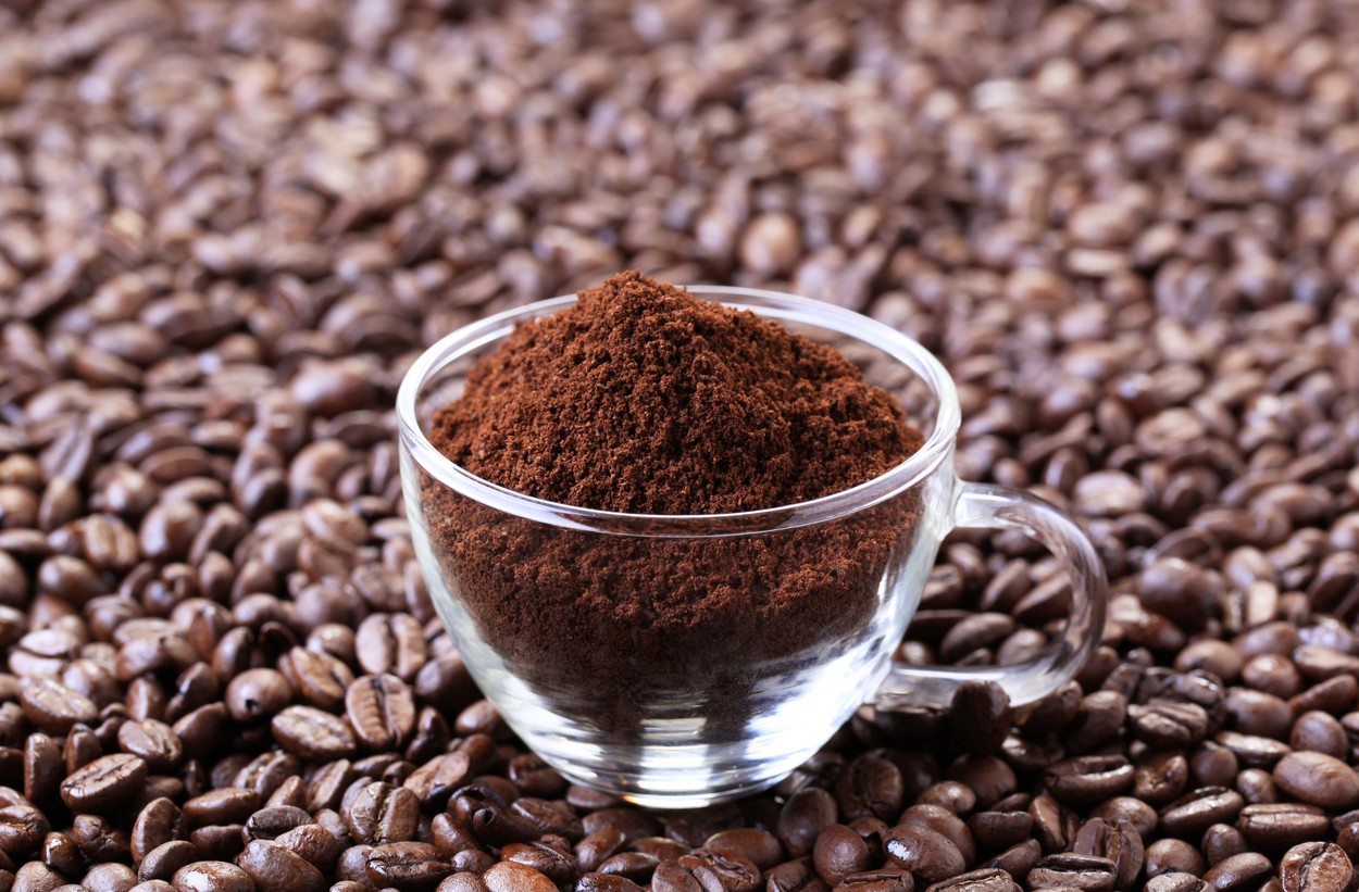 Ground coffee