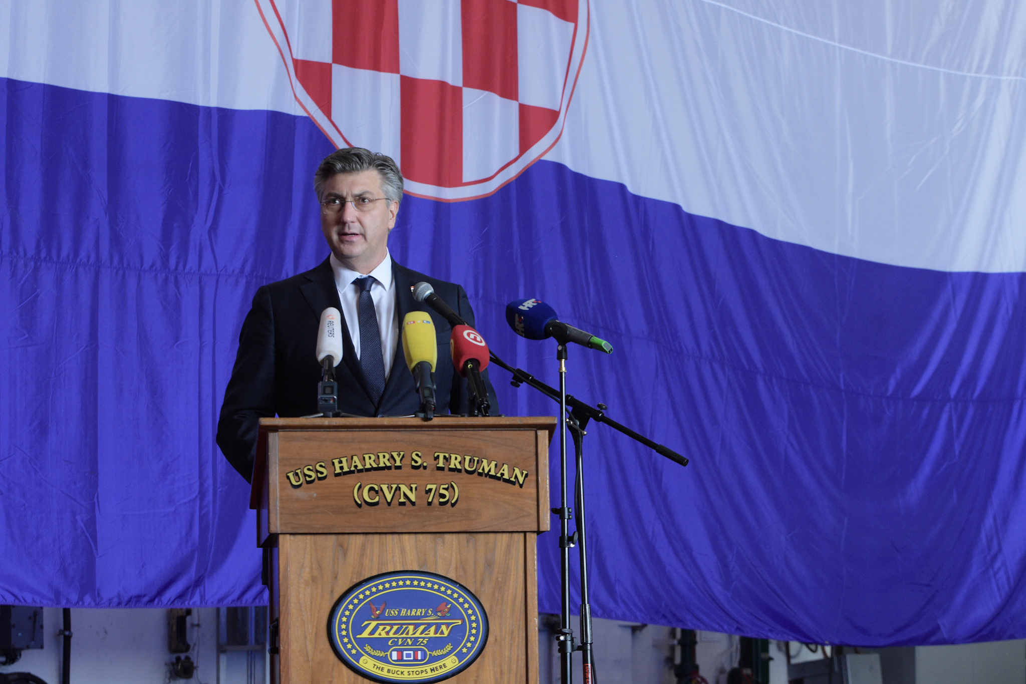 američki nosač zrakoplova "Harry Truman", andrej plenković