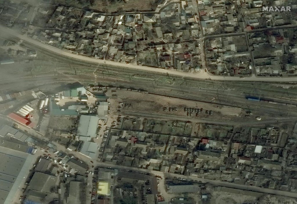 Rusija, Ukrajina, satelitska snimka