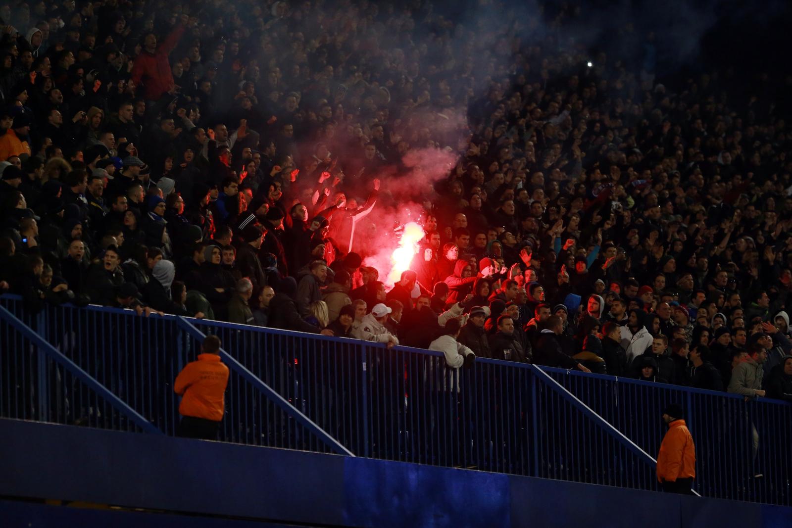 Zagreb: Navija?i na utakmici GNK Dinamo - HNK Hajduk