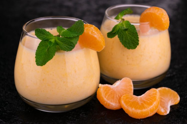 smoothie, mandarine, napitak, voćni jogurt,