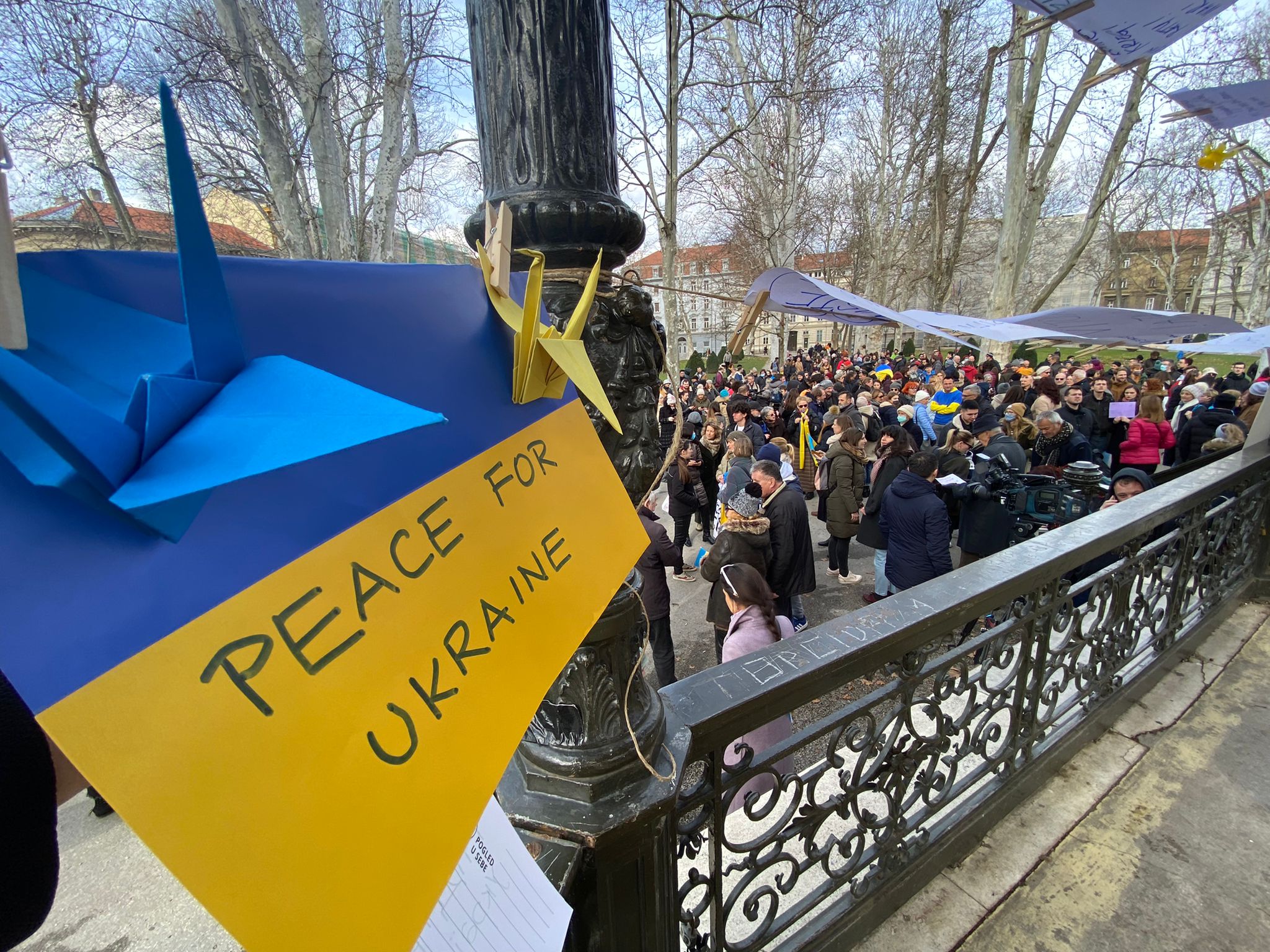 Zagreb prosvjed protiv rata