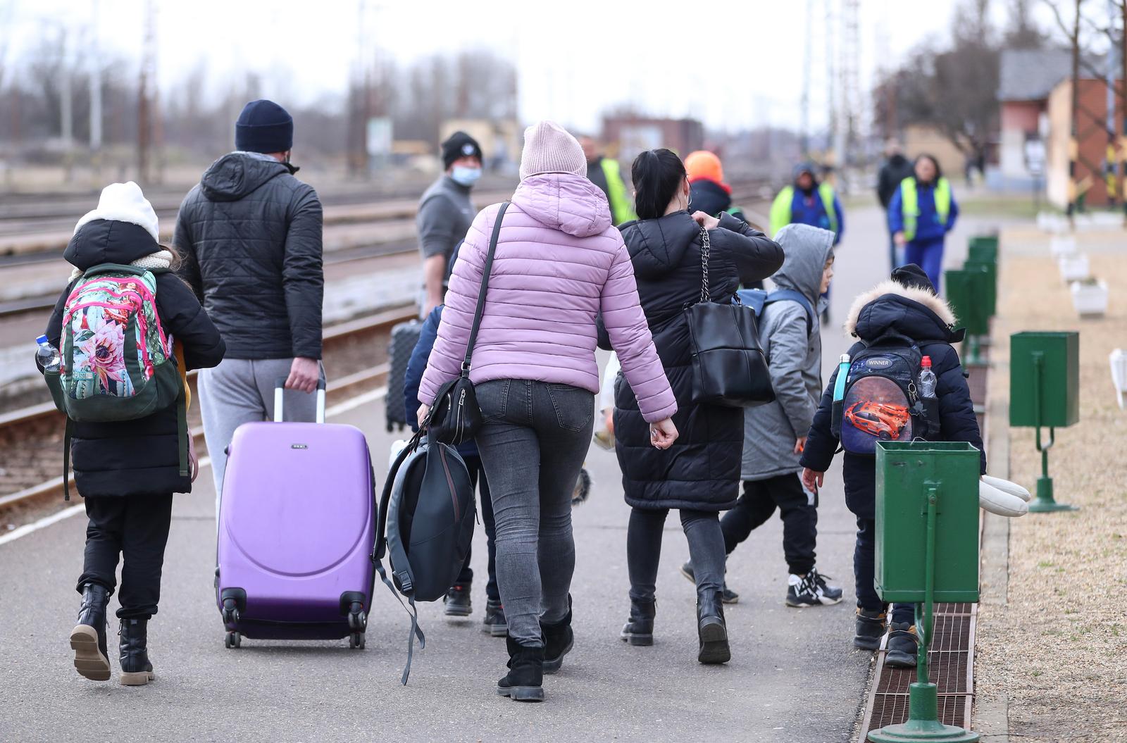 Dolazak izbjeglica u Mađarski grad Zahony