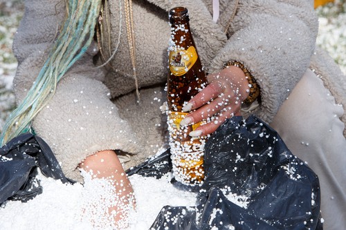 Production of Molotov cocktails in Uzhhorod