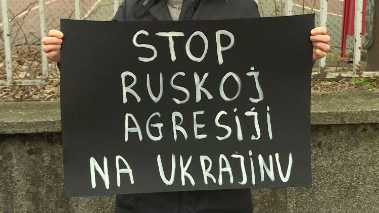 prosvjed, Beograd, Ukrajina