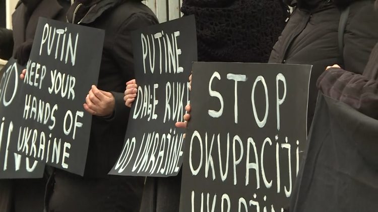 prosvjed, Beograd, Ukrajina