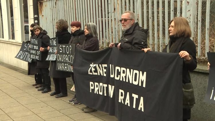 prosvjed, Beograd, Ukrajina