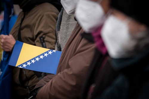 ''Save Bosnia And Herzegovina'' Protest In Rome, Italy - 10 Jan 2022
