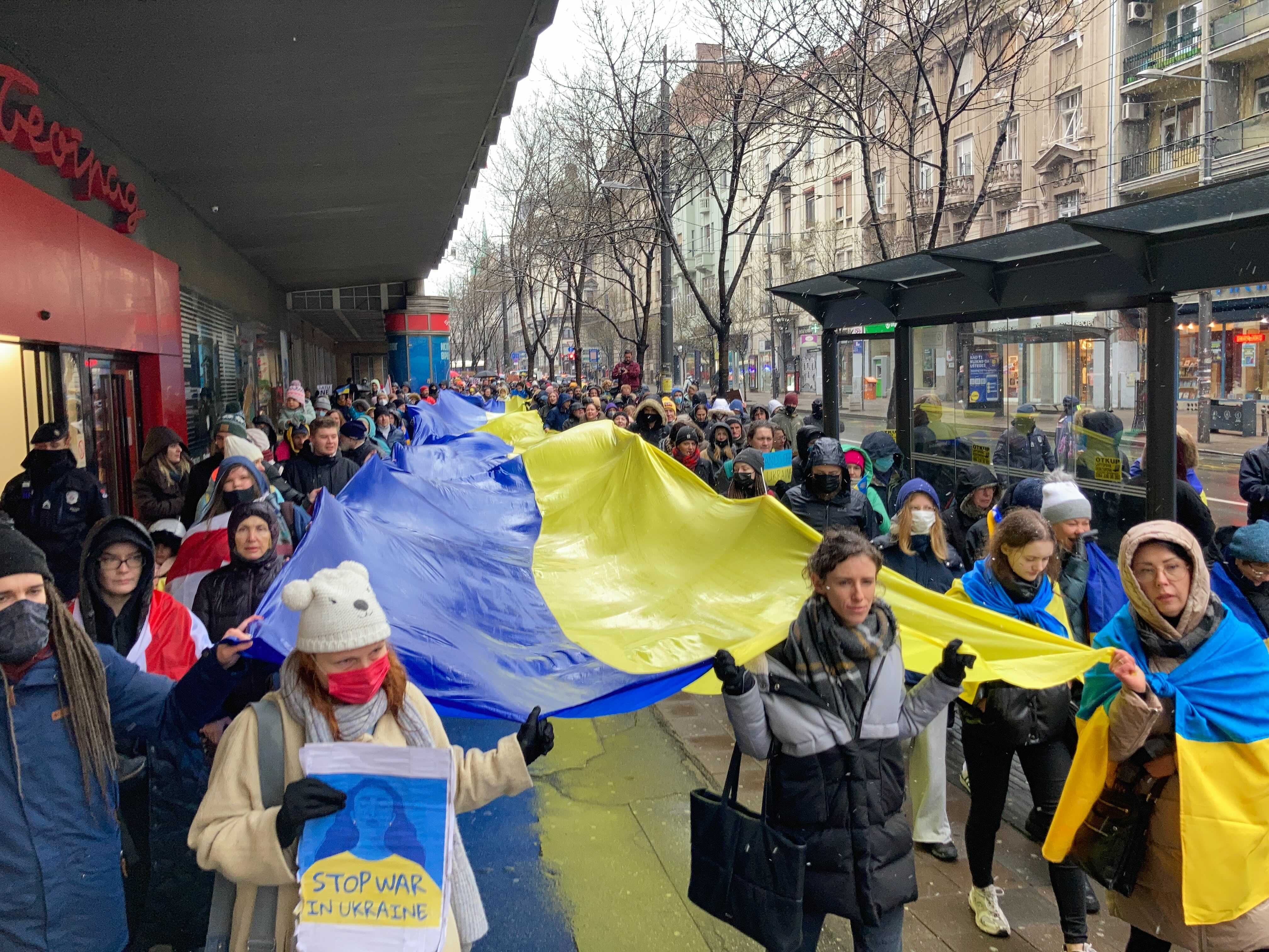 beograd, ukrajina, prosvjed