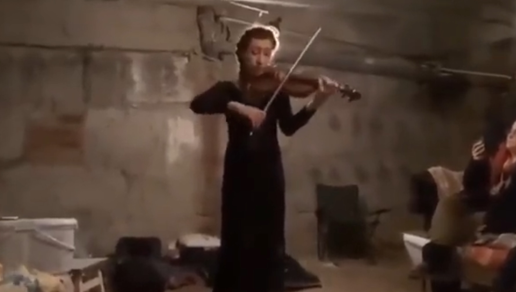 sklonište djevojka violina