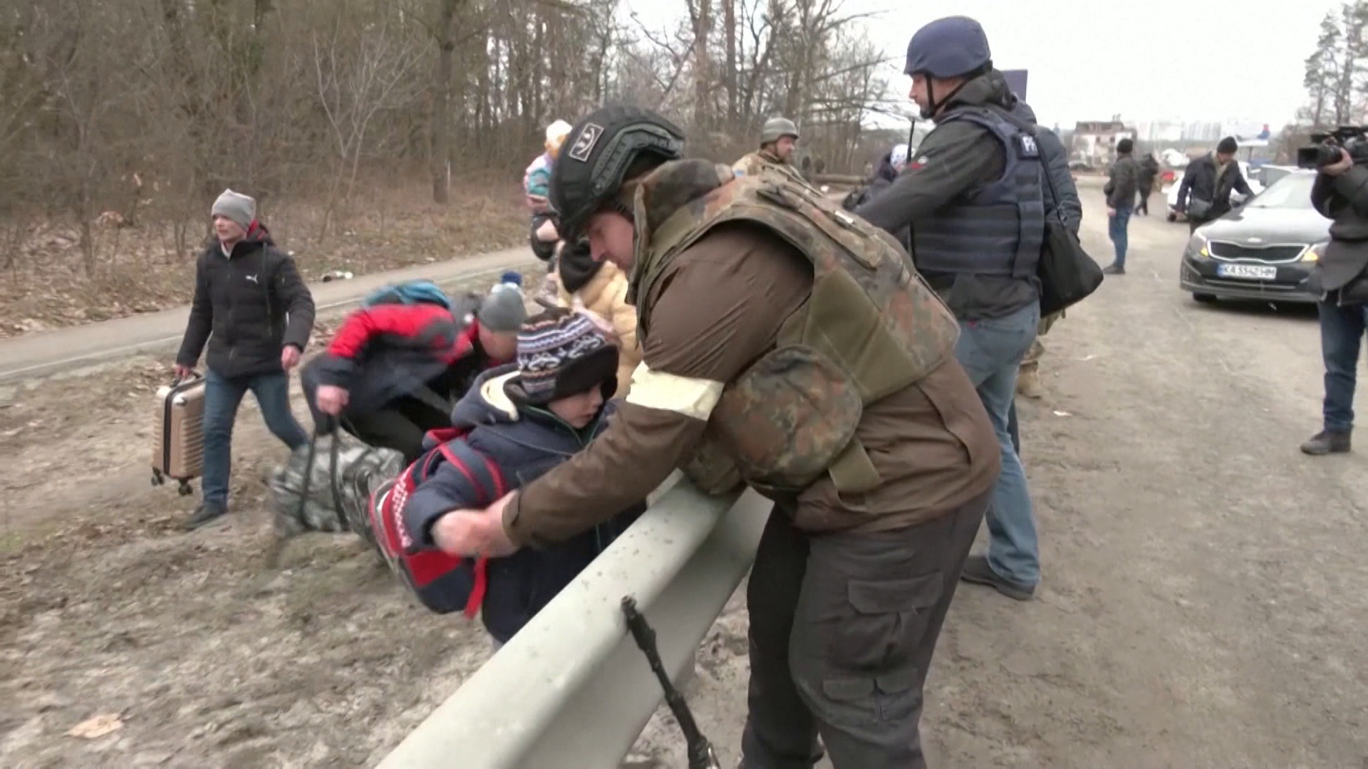 Ukrajina, evakuacija