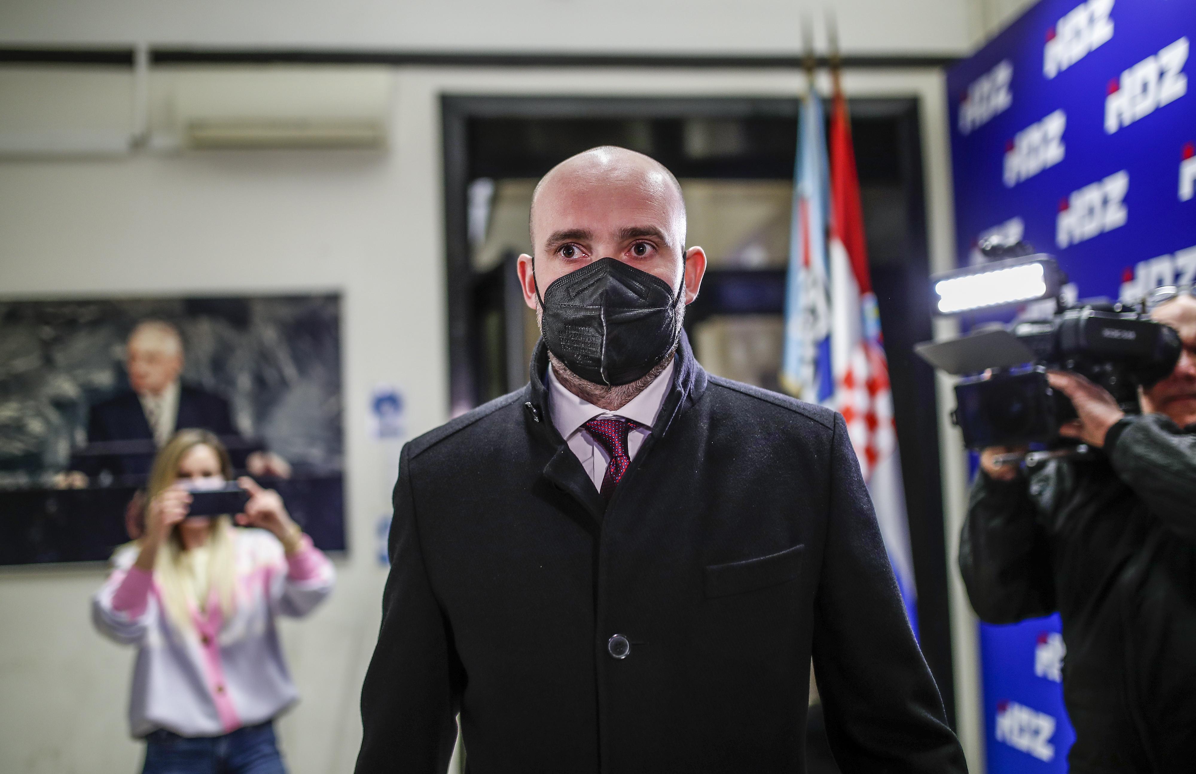 Zagreb: Ivan Paladina, novi ministar graditeljstva, nakon sjednice Predsjedništva HDZ-a