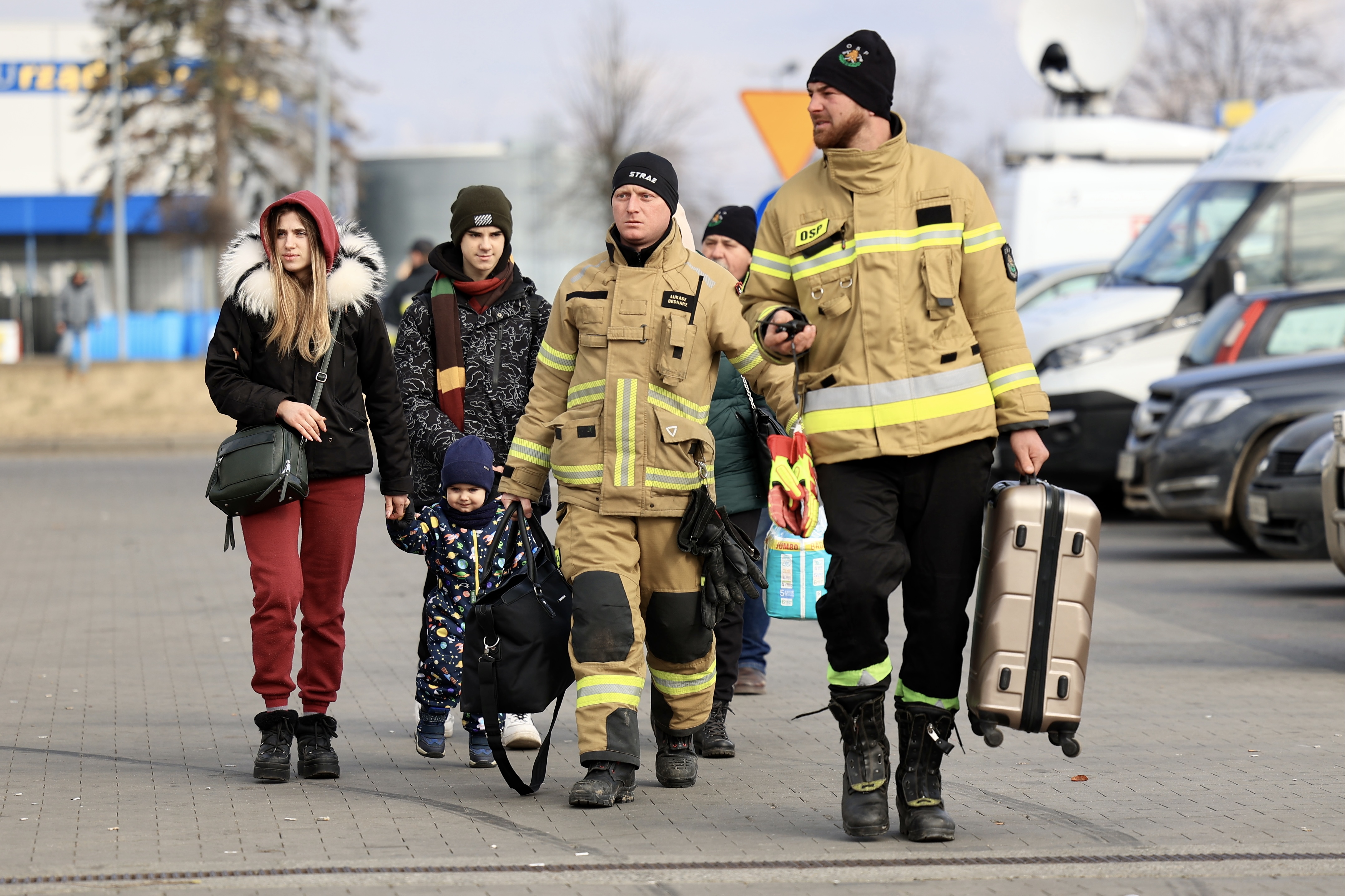 izbjeglice, ukrajina, djeca, autobus,