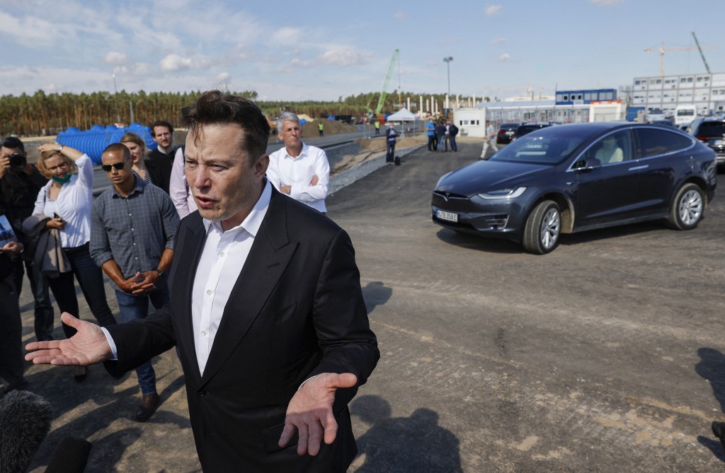 GERMANY-AUTOMOBILE-TESLA-MUSK