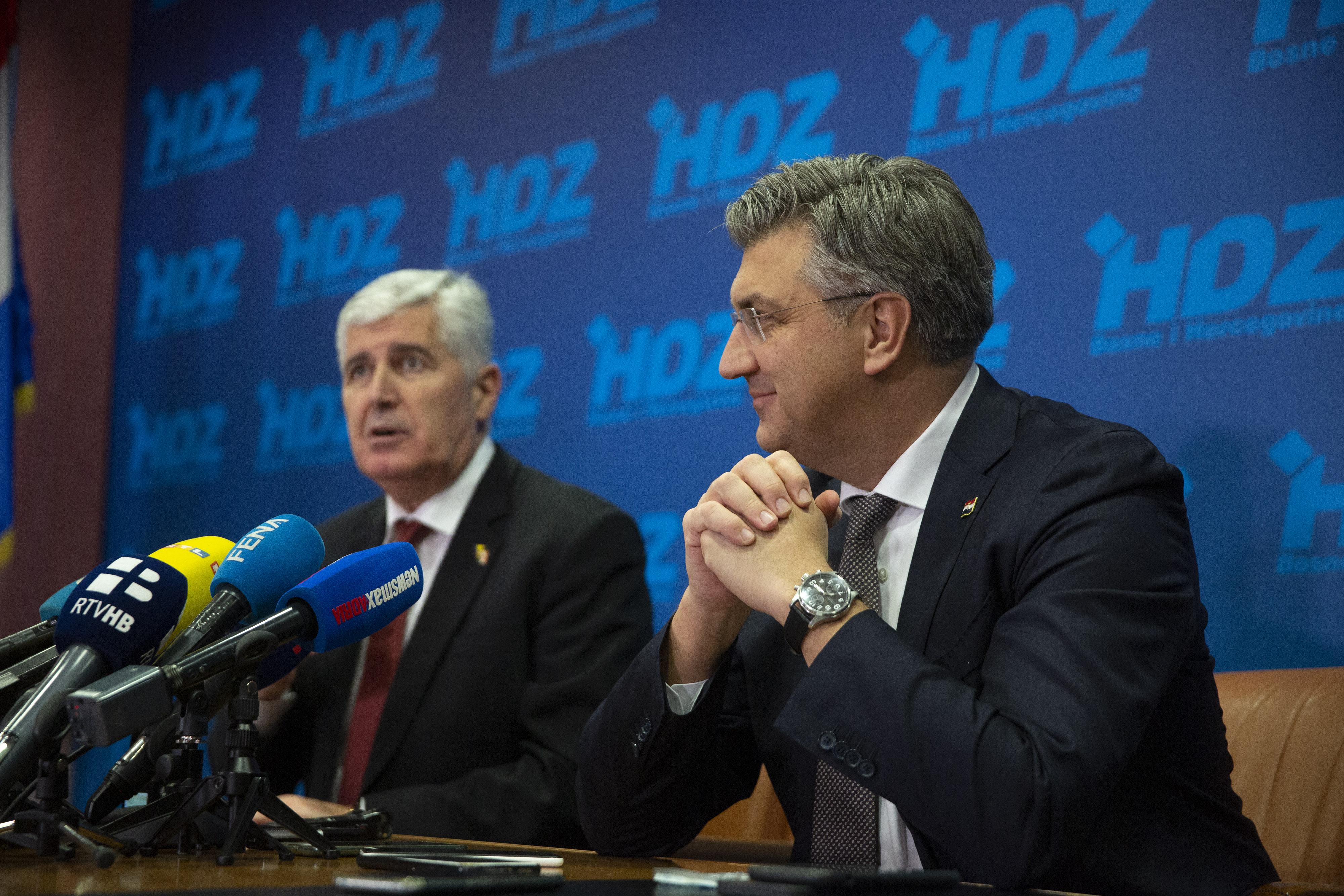 Mostar: Nakon sastanka Čović i Plenković održali konferenciju za medije