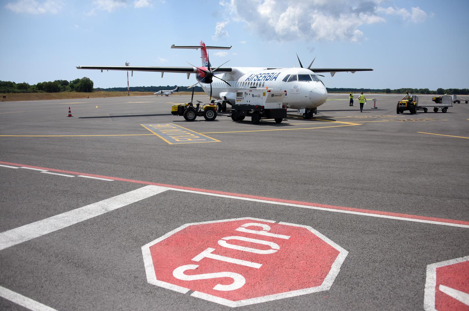 Po prvi puta ove godine u pulsku Zračnu luku sletjela i avio kompanija Air Serbia