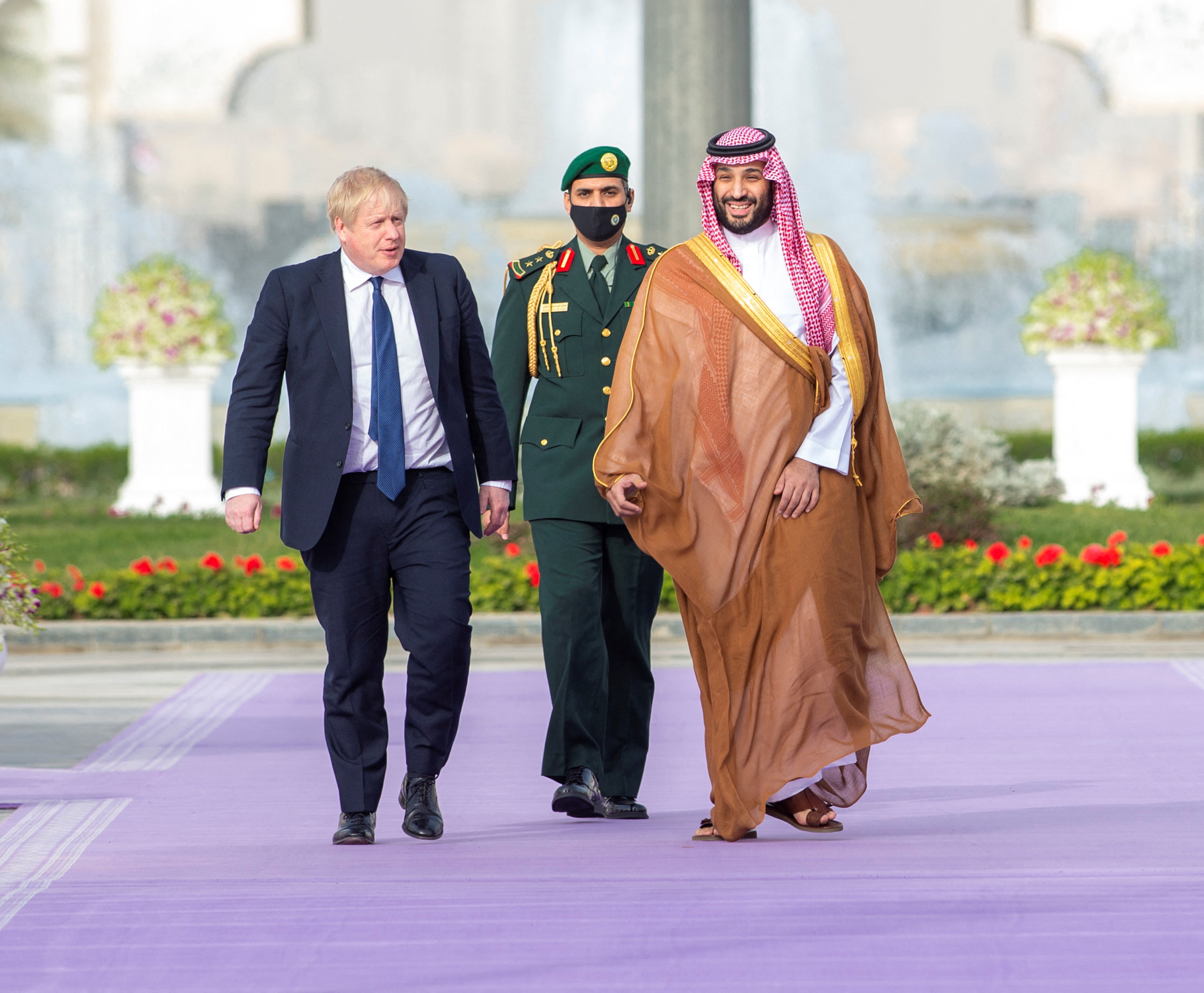 boris johnson, mohamed bin salman,