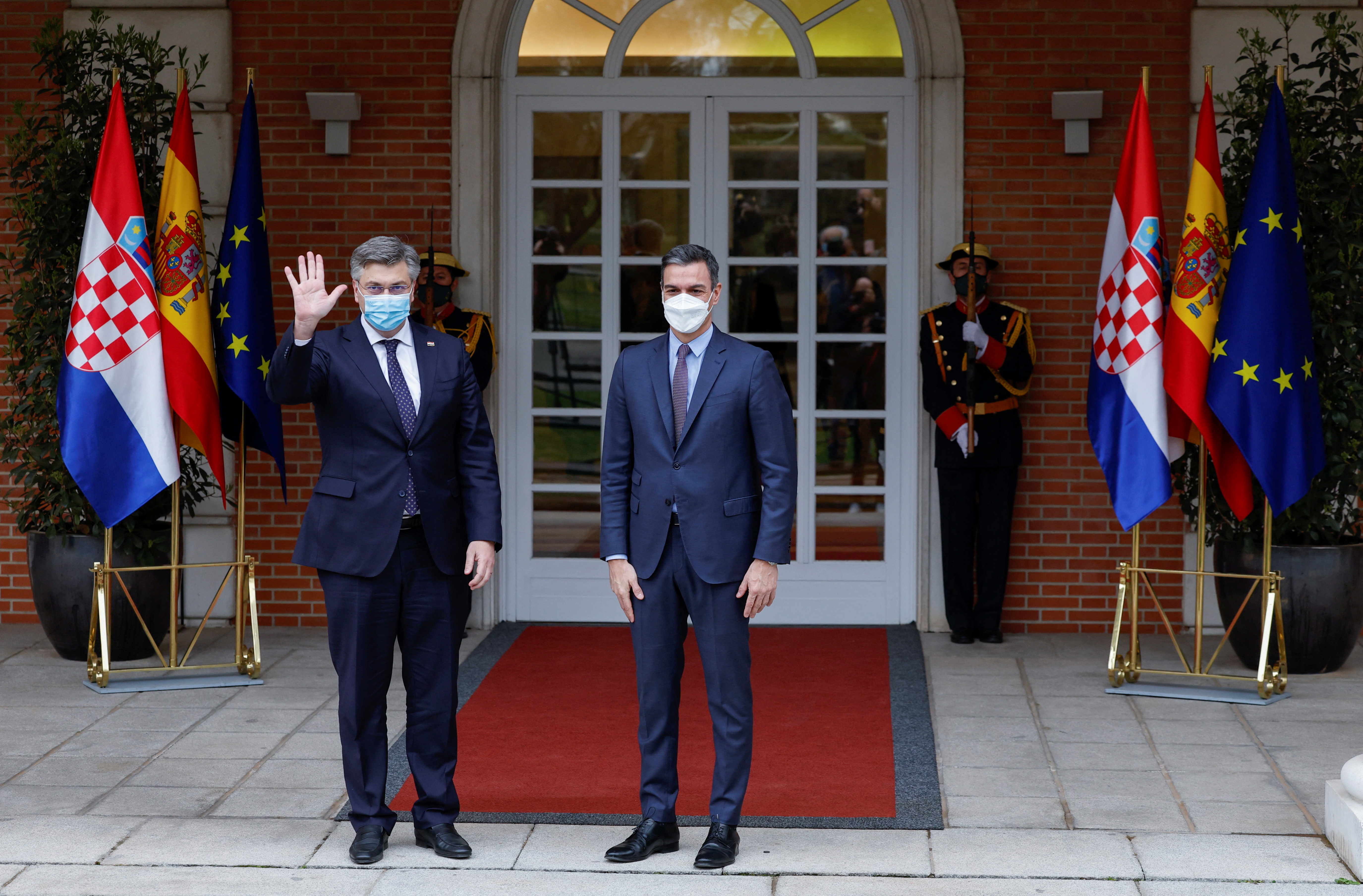 Spanish PM Sanchez meets Croatian PM Andrej Plenkovic