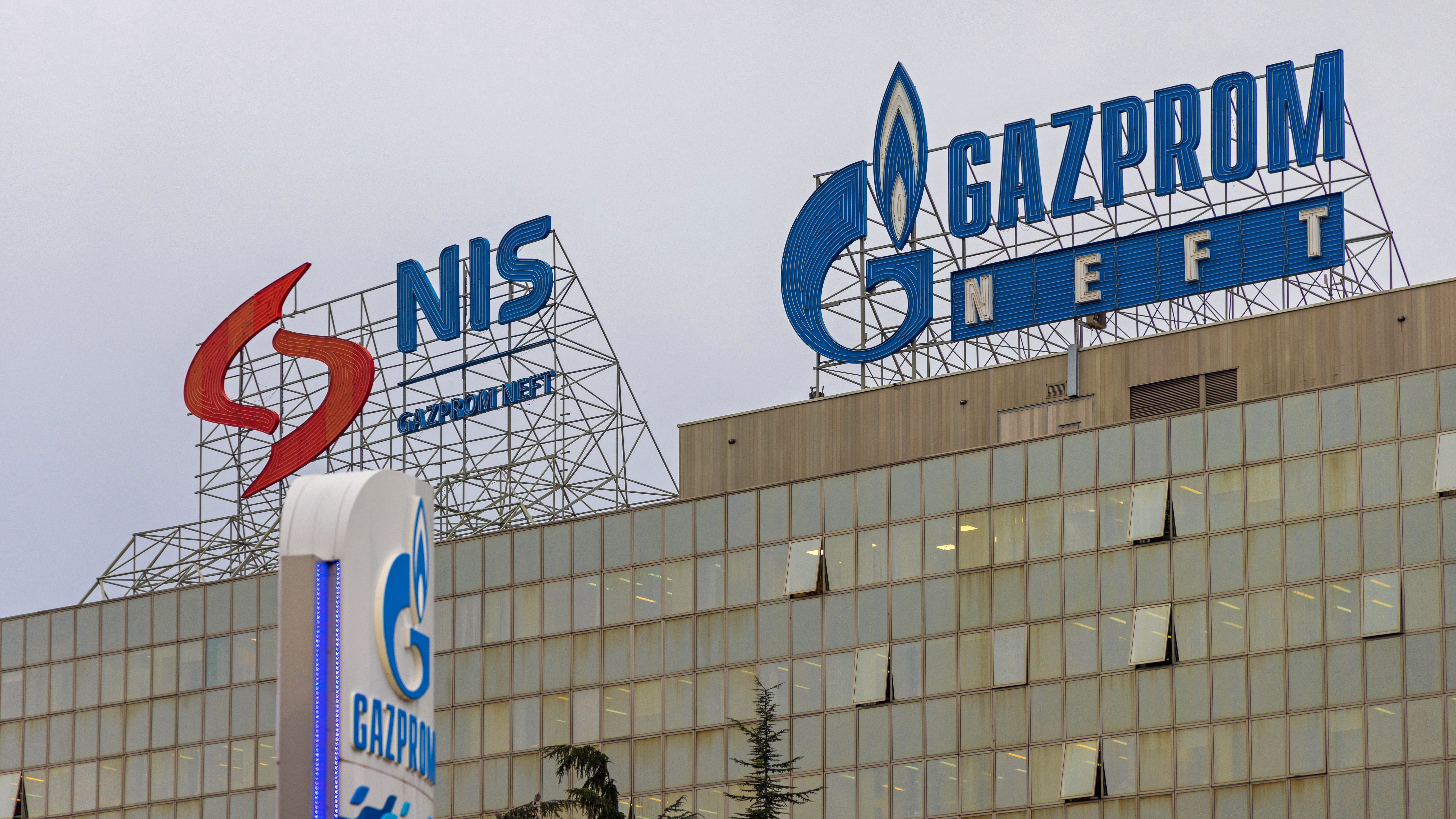 Belgrade,,Serbia,-,December,27,,2021:,Russian,Oil,Company,Gazprom