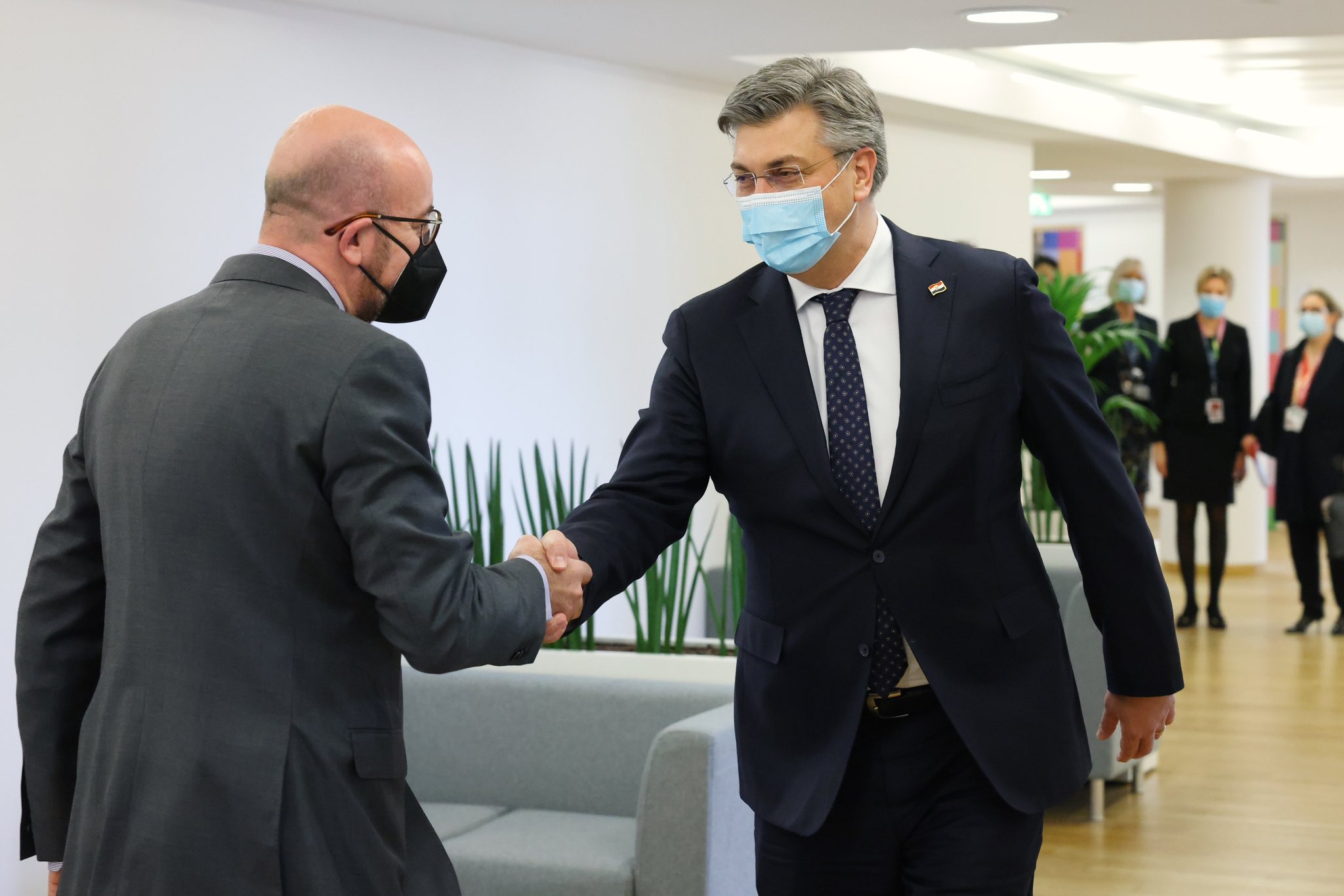 Andrej Plenković, Charles Michel