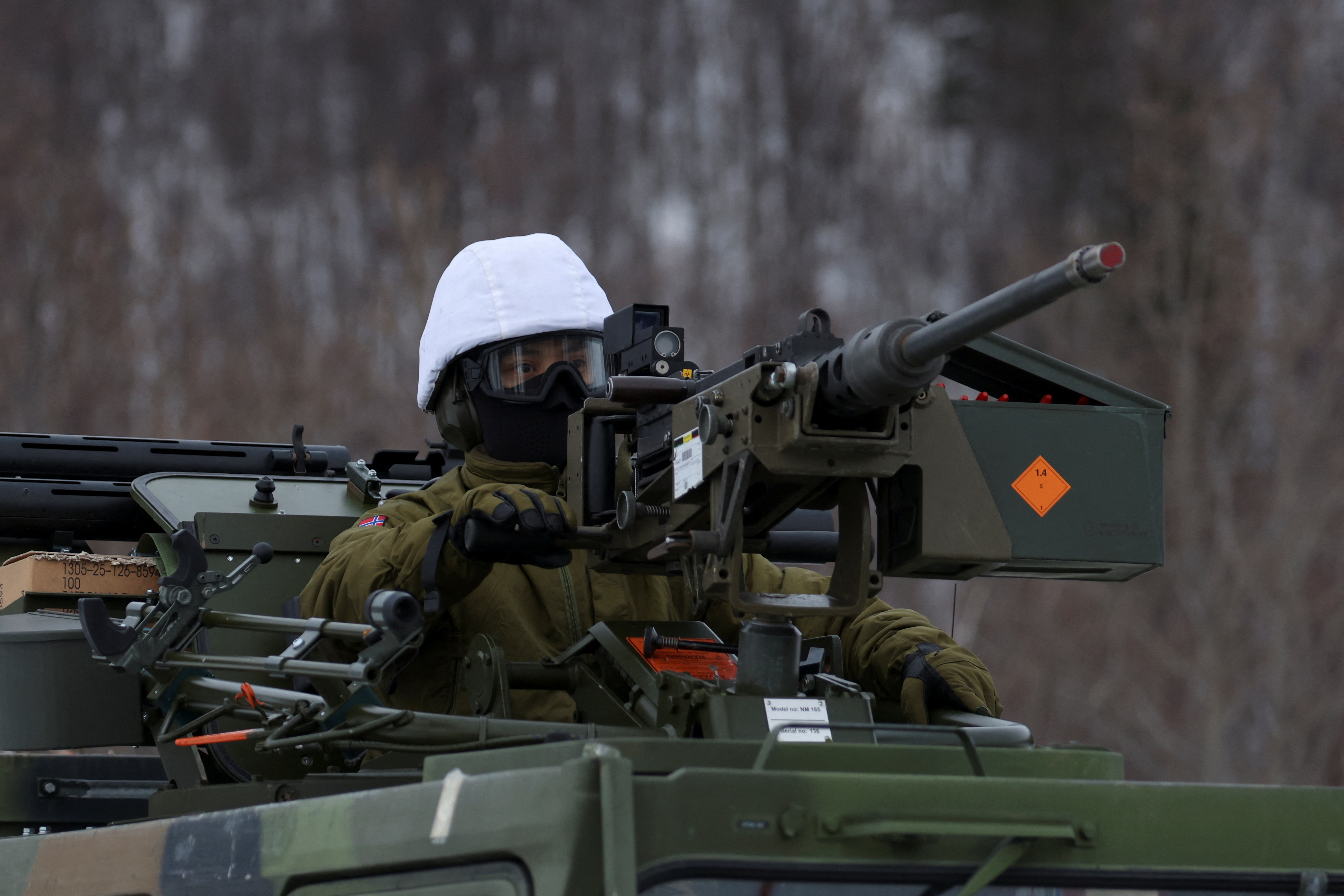 "Cold Response 2022" NATO military exercise, amid Russia's invasion of Ukraine, near Bjerkvik in the Arctic Circle