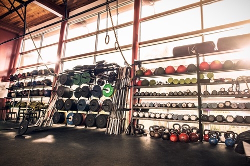 Gym equipment - weights, gym balls, kettle bells