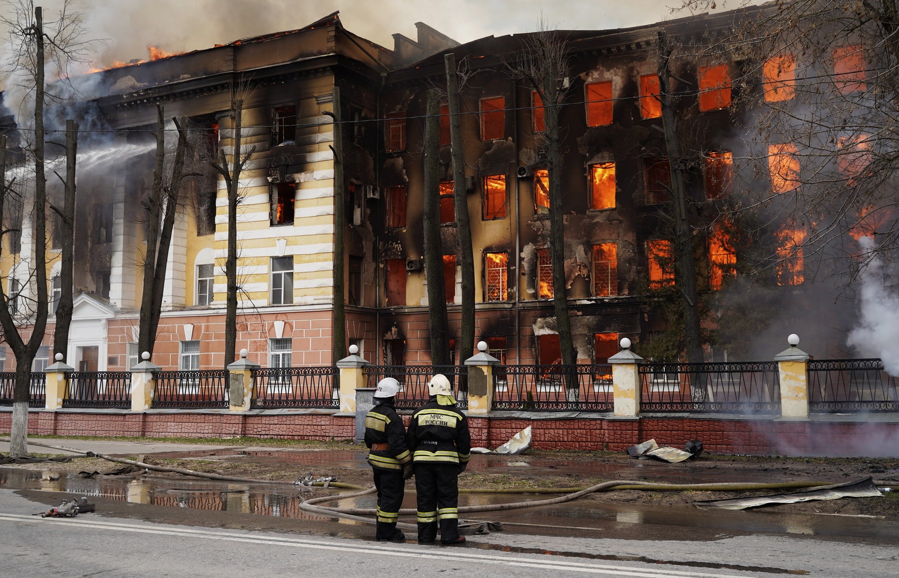 Russia Scientific Institute Fire