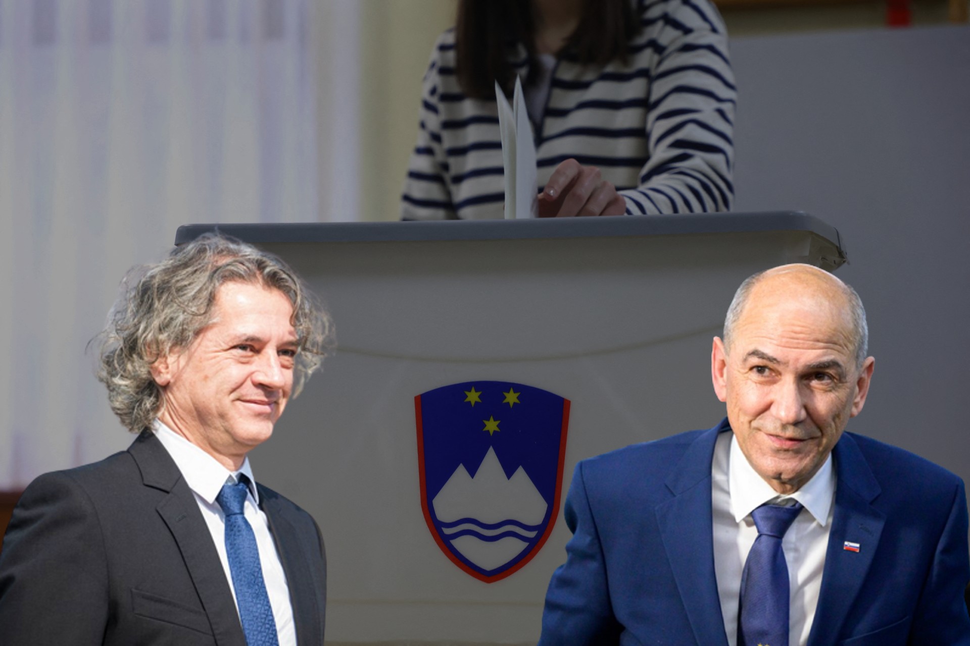 Robert Golob, Janez Janša, Izbori