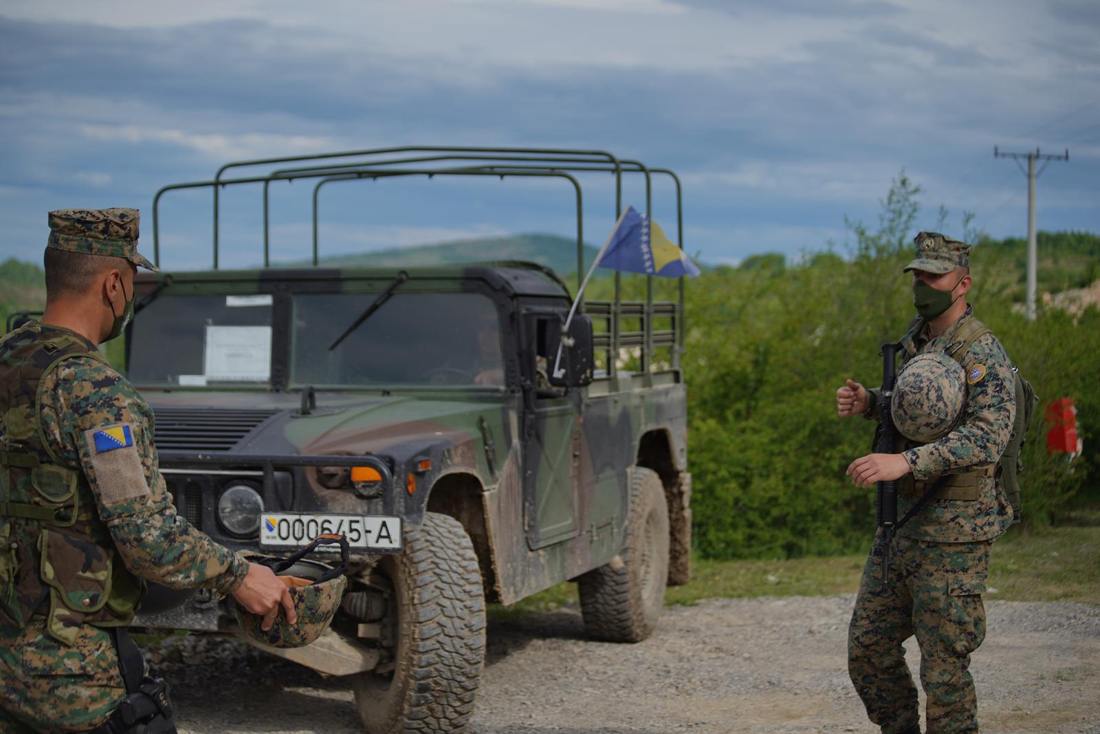 Banja Luka: Vojna vježba "Brzi odgovor 21" oružanih snaga BiH i SAD na poligonu Manjača
