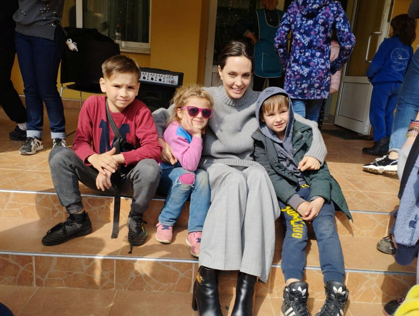 UNHCR Special Envoy Jolie visits Lviv